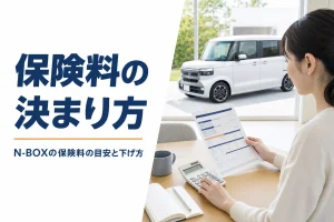 N-BOXの任意保険の見積もりを比べる様子