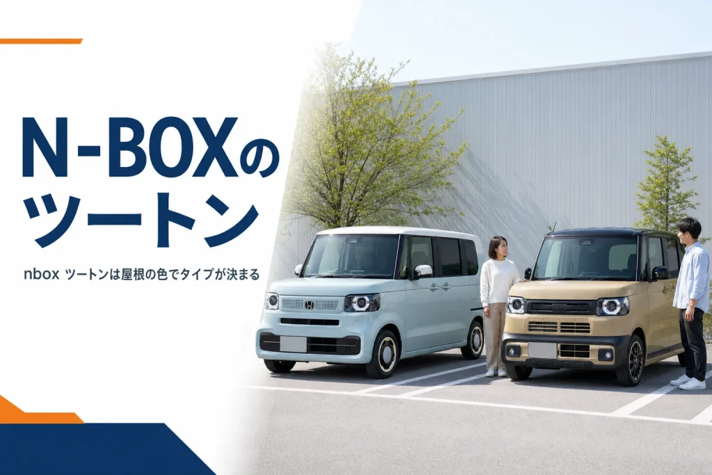 屋根とボディの色が違う2トーンのN-BOXのイメージ