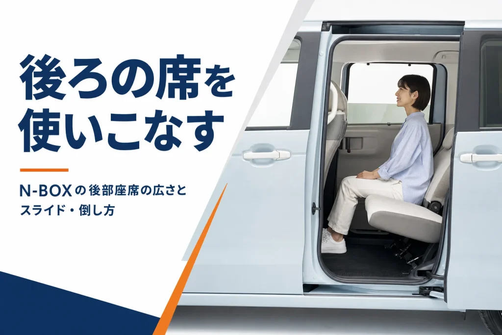 スライドドアから見た軽自動車の広い後部座席