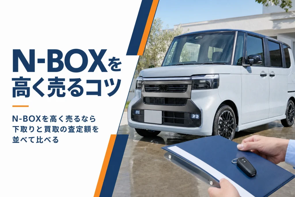 洗車後の軽ハイトワゴンと、手元の書類ファイルとスペアキー