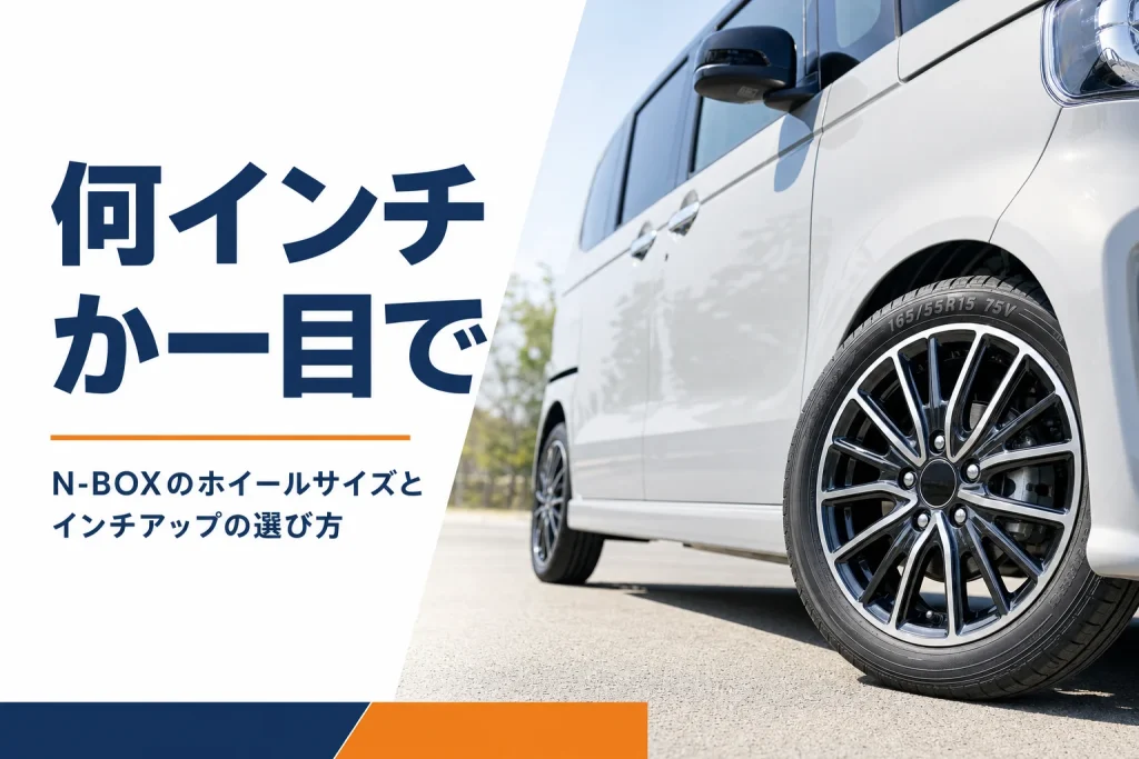 軽自動車のアルミホイールとタイヤ側面のサイズ表記