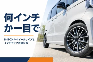 軽自動車のアルミホイールとタイヤ側面のサイズ表記